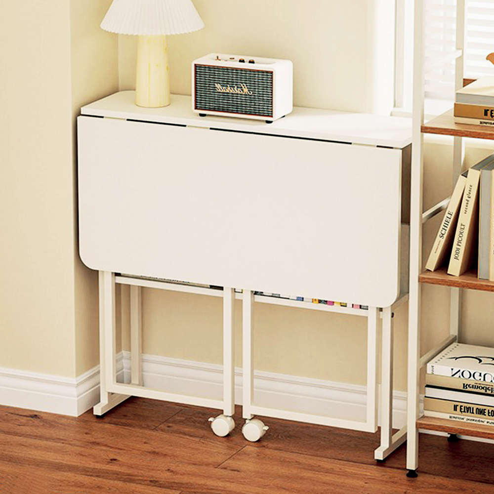 바퀴달린 슬림 접이식 책상 슬림형 대형 학생 원룸 간이 미니 공부 테이블