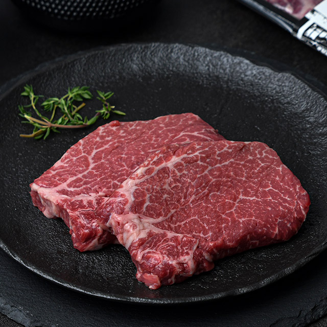 [아산한우] 무항생제 한우 투뿔 안심 200g 소고기 스테이크 아산맛집 - 상품 이미지