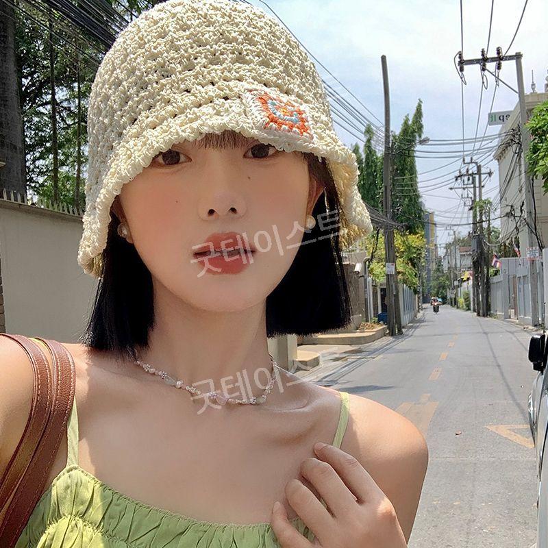 모자가발 일체형 암환자 단발머리 여름 버킷햇 - 메인 이미지