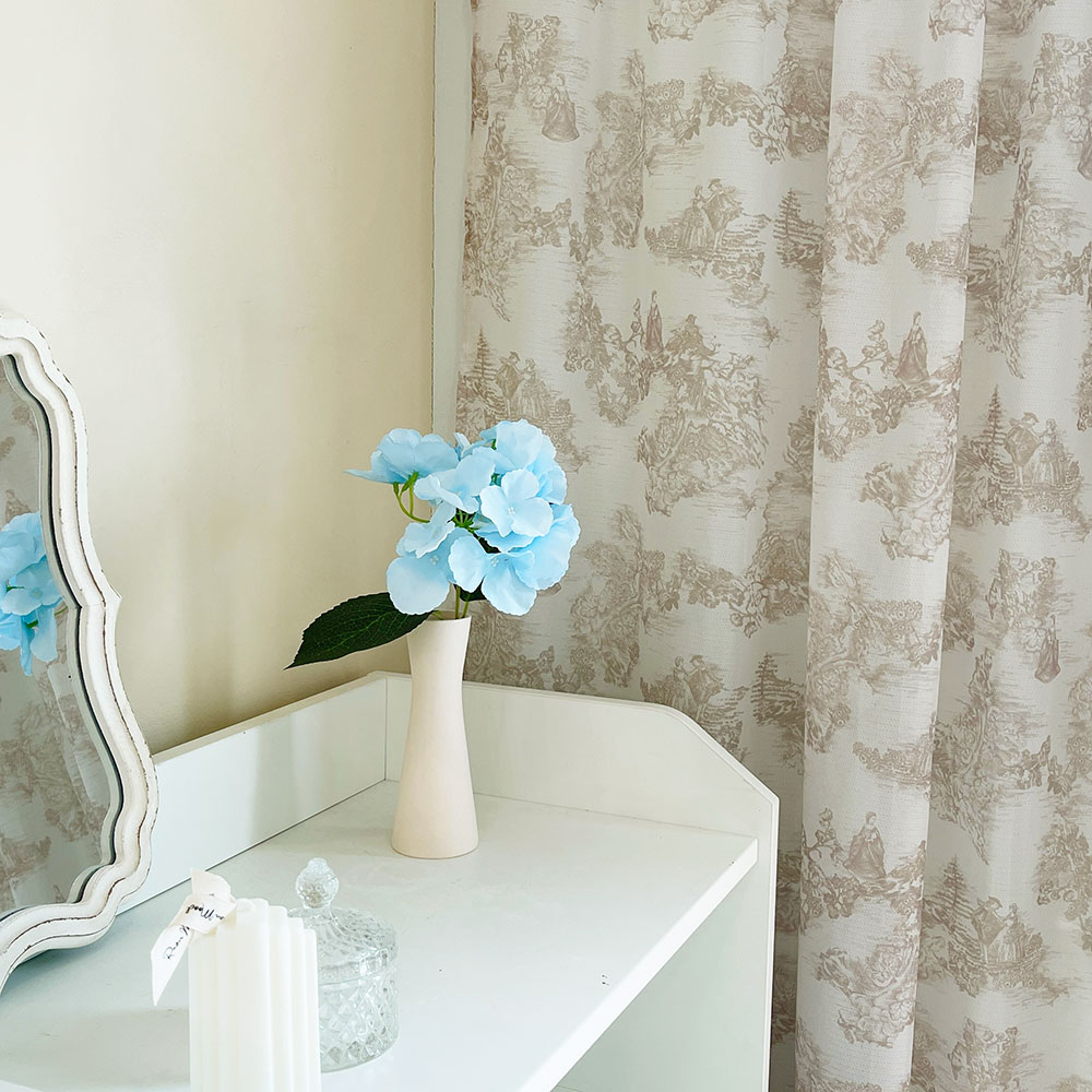 사라하우스 뜨왈드주이 엔틱 프랑스 프렌치 명화 가리개 가림막 커튼