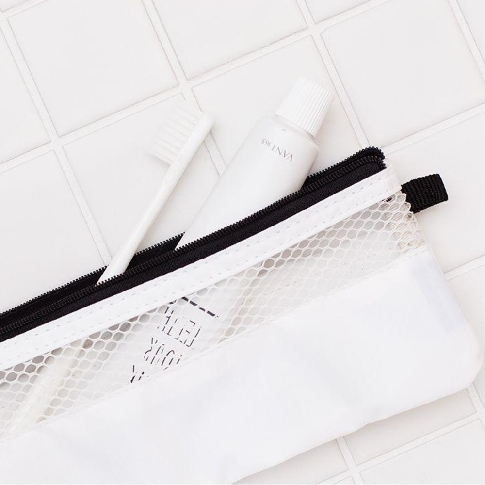칫솔파우치 메쉬 여행용 양치파우치 이미지 6