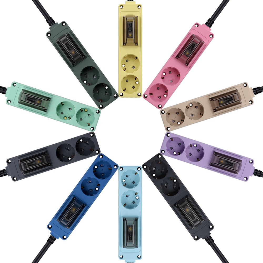 국산 오브제 2구 안전 멀티콘센트 1.5m 에어컨 고용량 멀티탭