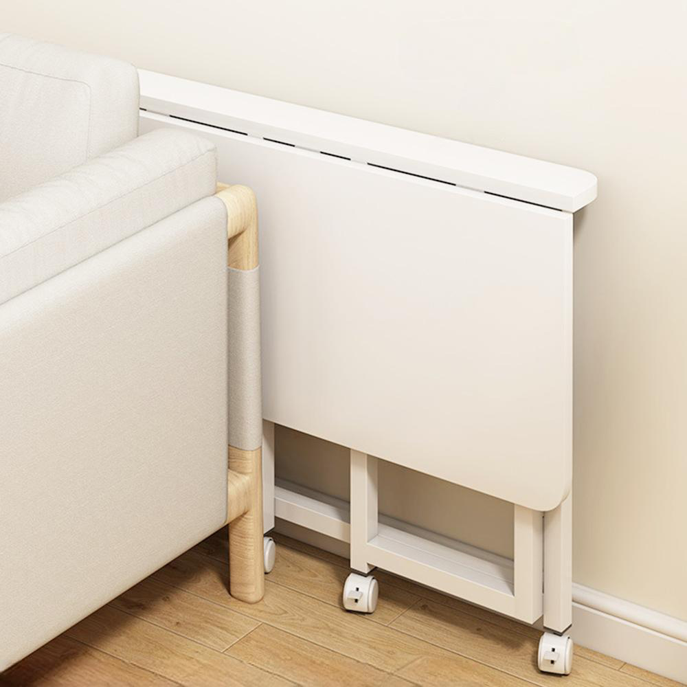 바퀴달린 슬림 접이식 책상 슬림형 대형 학생 원룸 간이 미니 공부 테이블