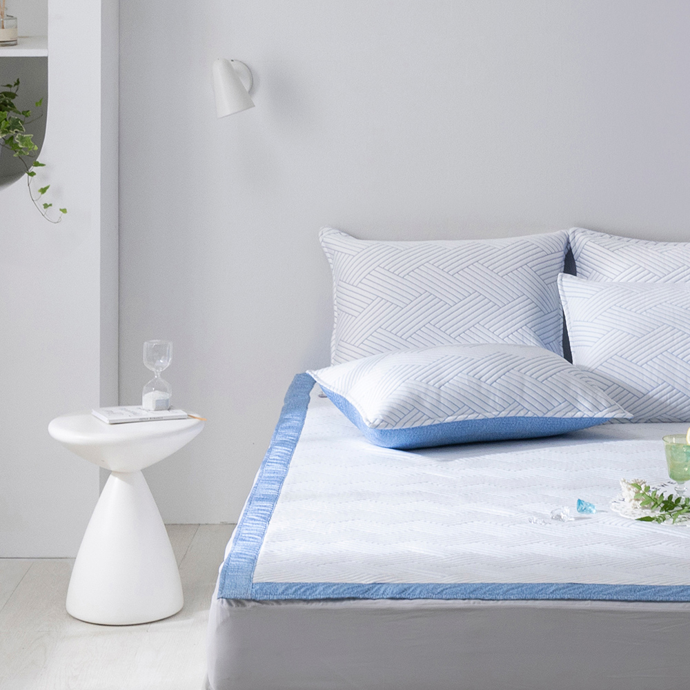 아이스쿨 여름 냉감패드 시원한 침대패드 고정밴드 SS 슈퍼싱글