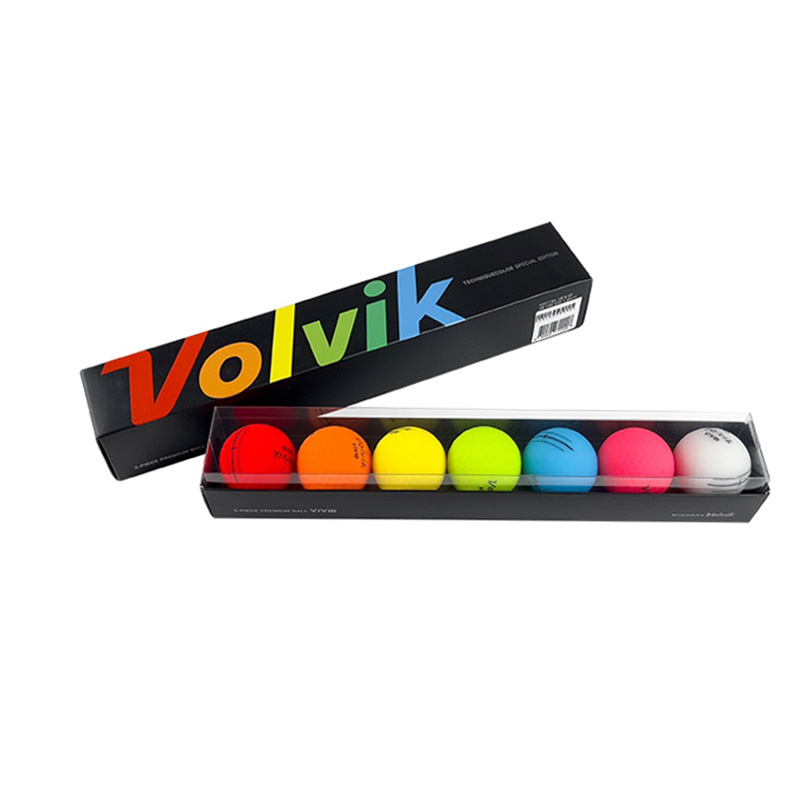 VOLVIK 볼빅 비비드 무반사 레인보우 3피스 7구 컬러볼 골프공 세트 - 상품 이미지