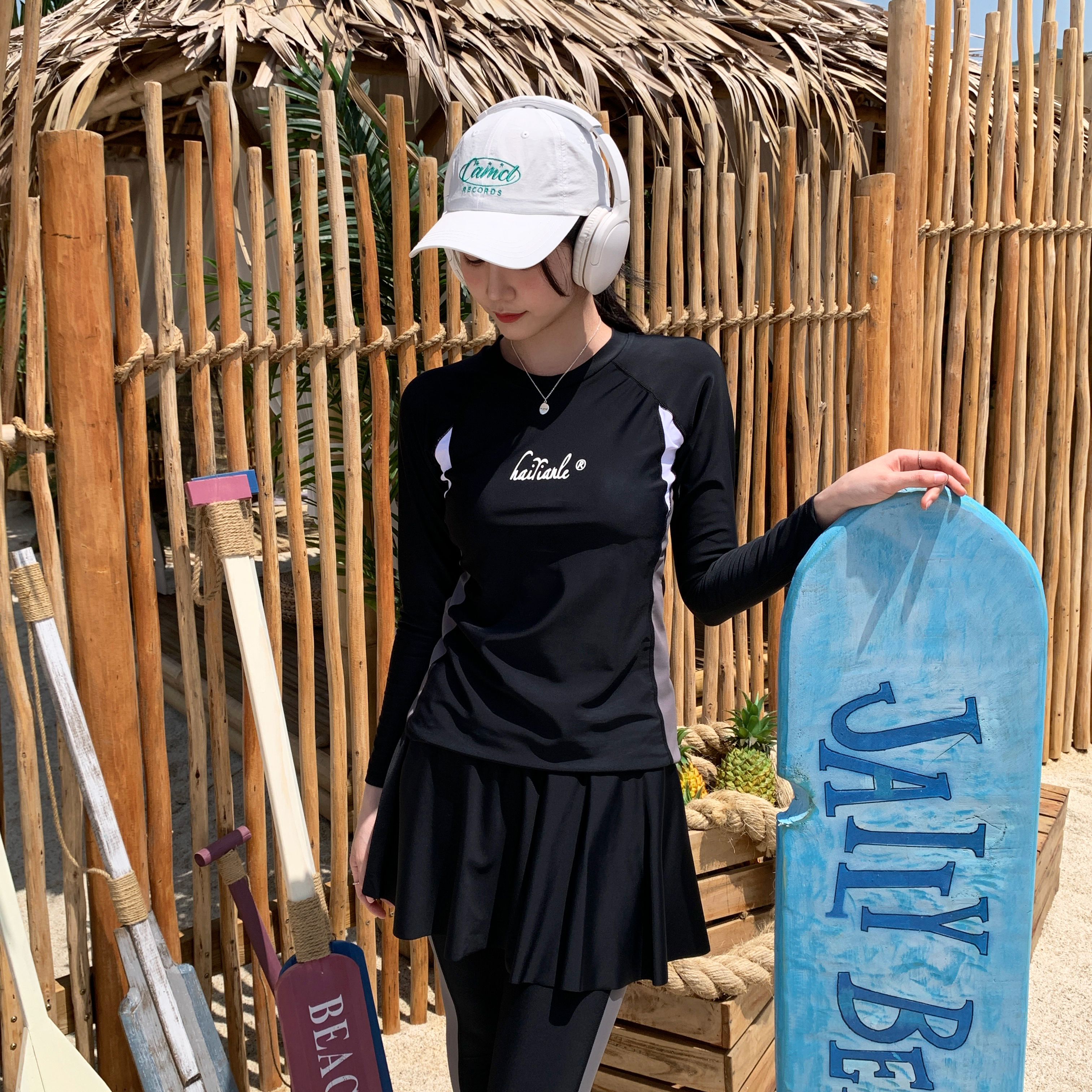 ❤️당일출고/원가이하세일❤️ 모노키니 비키니 원피스 치마 플레어 체형커버 커버업 래쉬가드 휴양지 호캉스 바다 여름 휴가 해외여행 수영복 상세 이미지 861