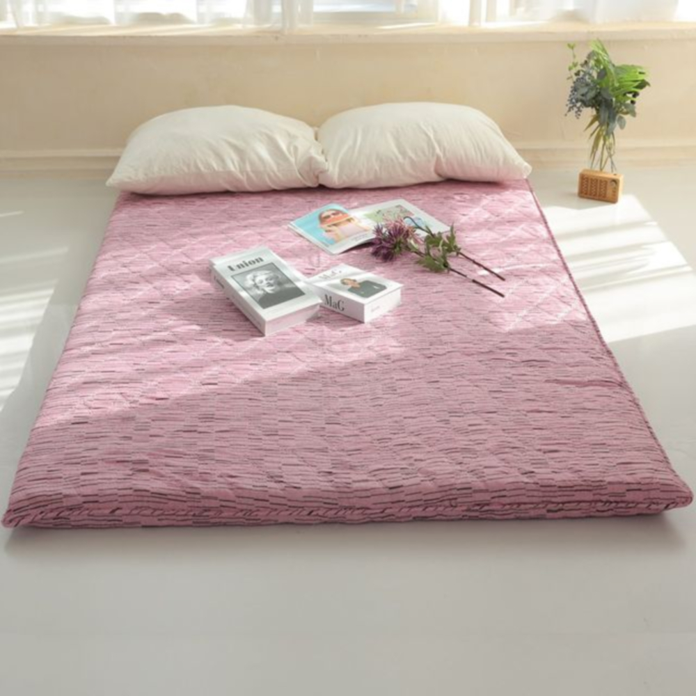 사계절 요토퍼 접이식 손님 매트리스 푹신한 두꺼운 패드 침대 캠핑 거실 바닥 여름