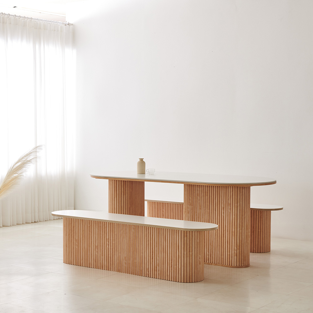 이노센트 순수한 템바보드 식탁 벤치 1200 i104400