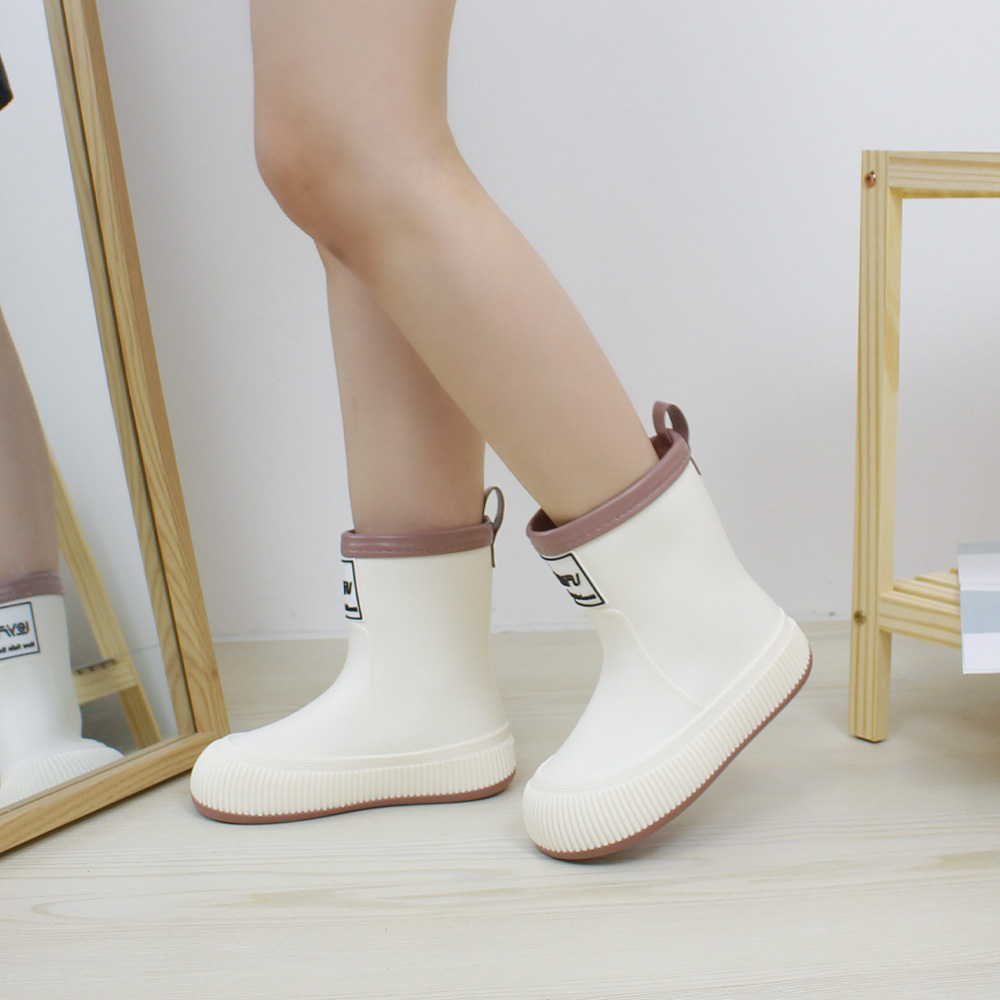 여성 여자 장화 경량 레인부츠 패션 발목 방수 미들라인