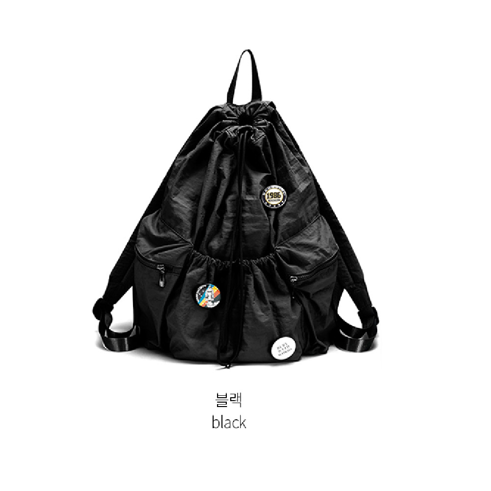 가벼운 스트링 백팩 대학생 여대생 엄마 나들이 외출 여행 조리 백팩 등에매는 가방 이미지 7