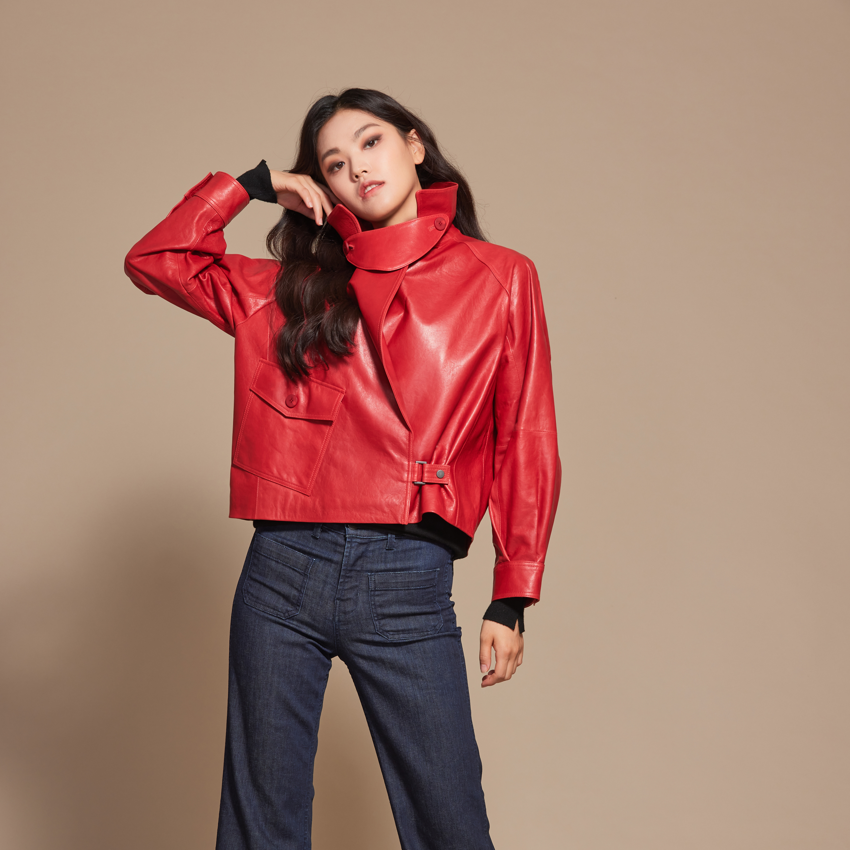 [로보] 이태리 베지터블 크롭 재킷 DJK20C305 - 상세 이미지 3