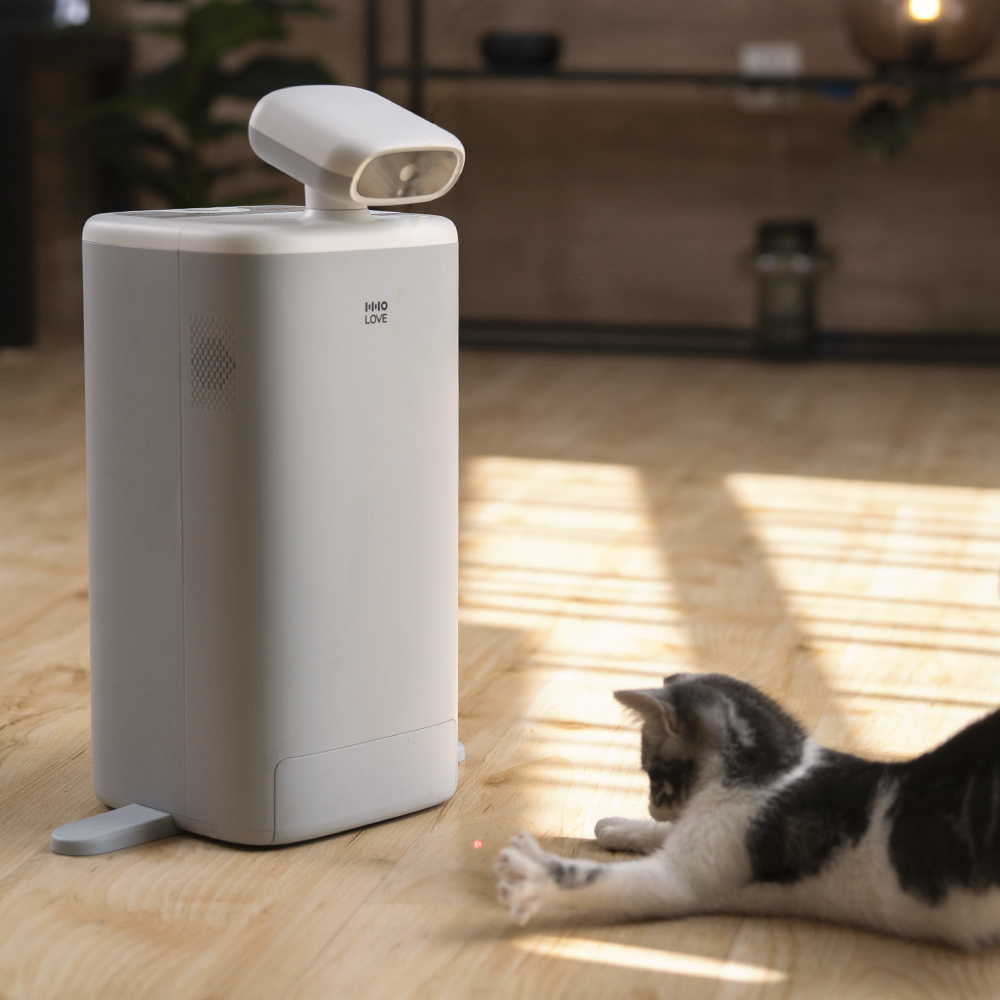 펫쭈 고양이 AI 자동급식기 강아지 360도 회전 카메라 반려동물 펫