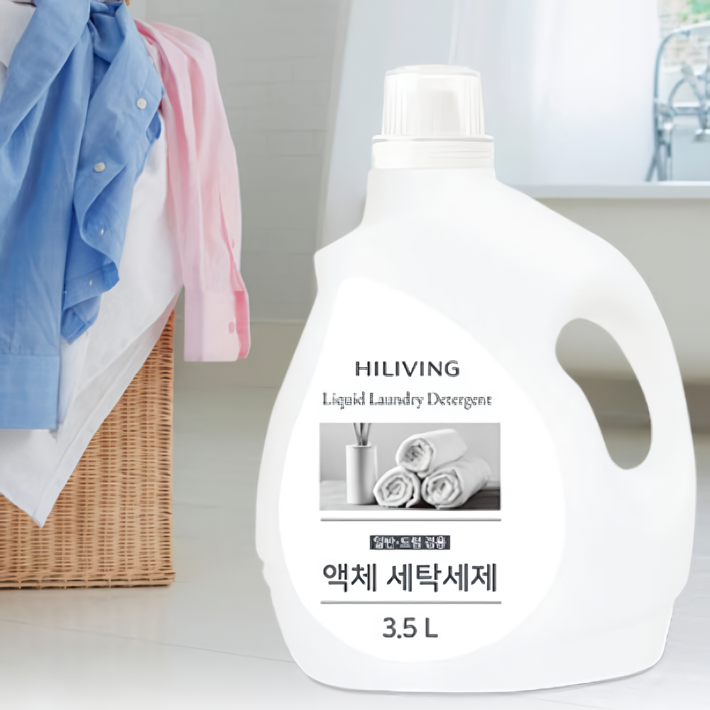 하이리빙 액체 세탁세제 (일반 드럼 겸용) 3.5L x 2개 - 상세 이미지 2
