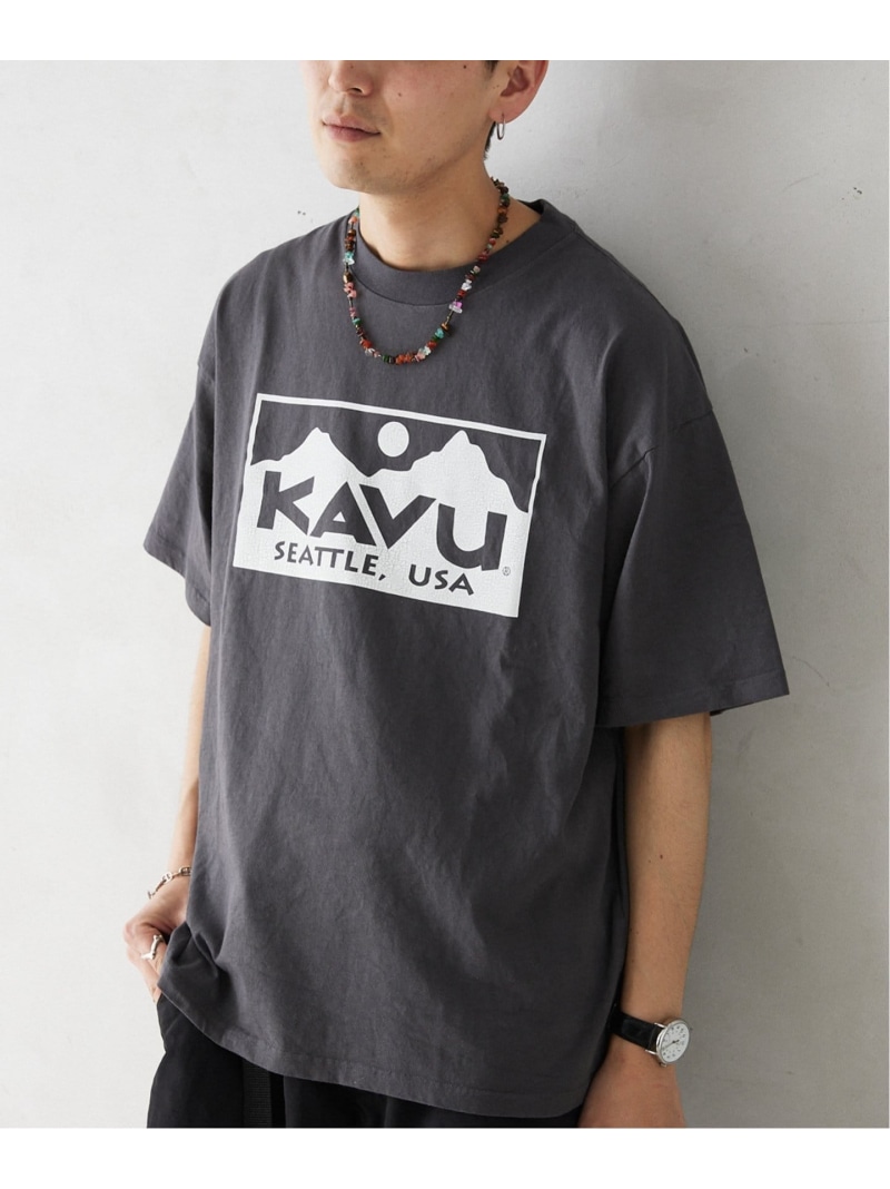 카부 KAVU x 저널스탠다드 별주 Chillba Dog 프린트 반팔 티셔츠 - 상품 이미지