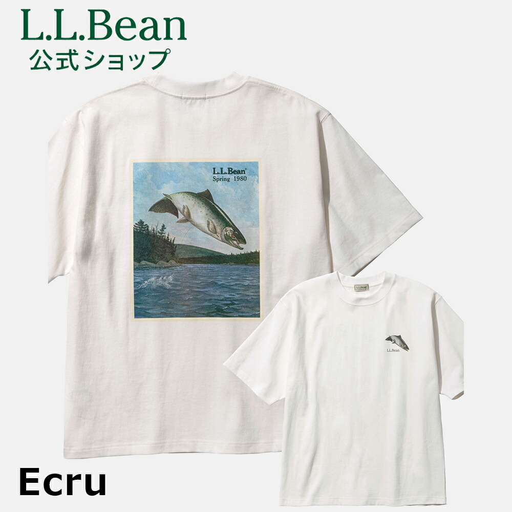 엘엘빈 LLBean 1980 카탈로그 트라우트 물고기 남성 반팔 티셔츠 3컬러 - 상세 이미지 2