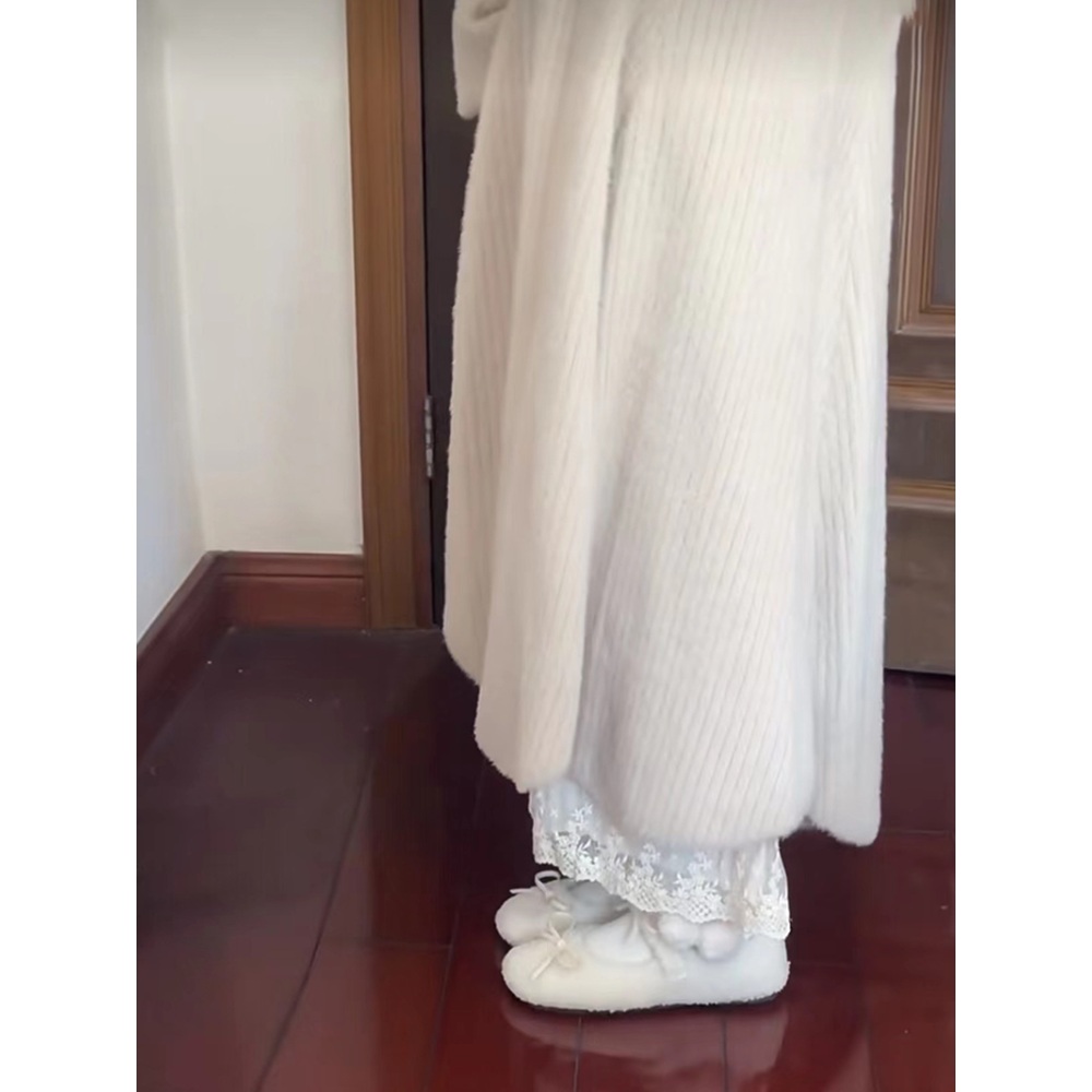 레이어드 캉캉 팬츠 레이스 9부 레이어드 속바지 원피스이너 예쁜 디자인 화이트 아이보리 - 상세 이미지 2