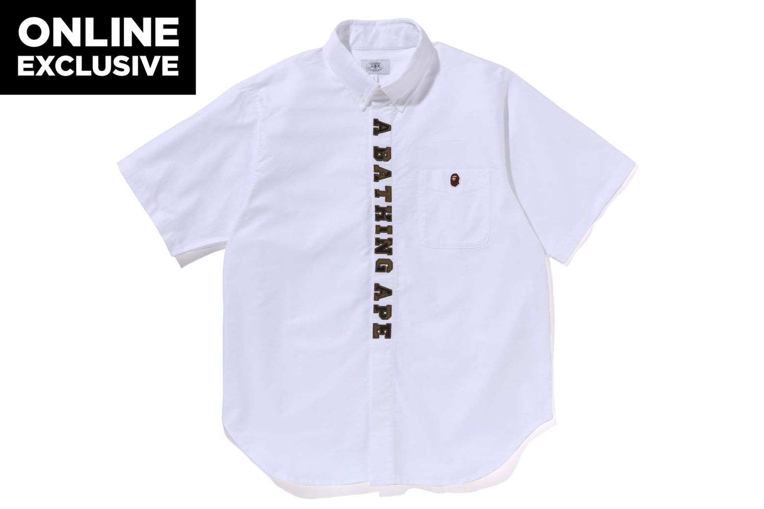 베이프 반팔셔츠 1ST CAMO APPLIQUE OXFORD BD SHIRT 1K25-132-001 - 상세 이미지 2