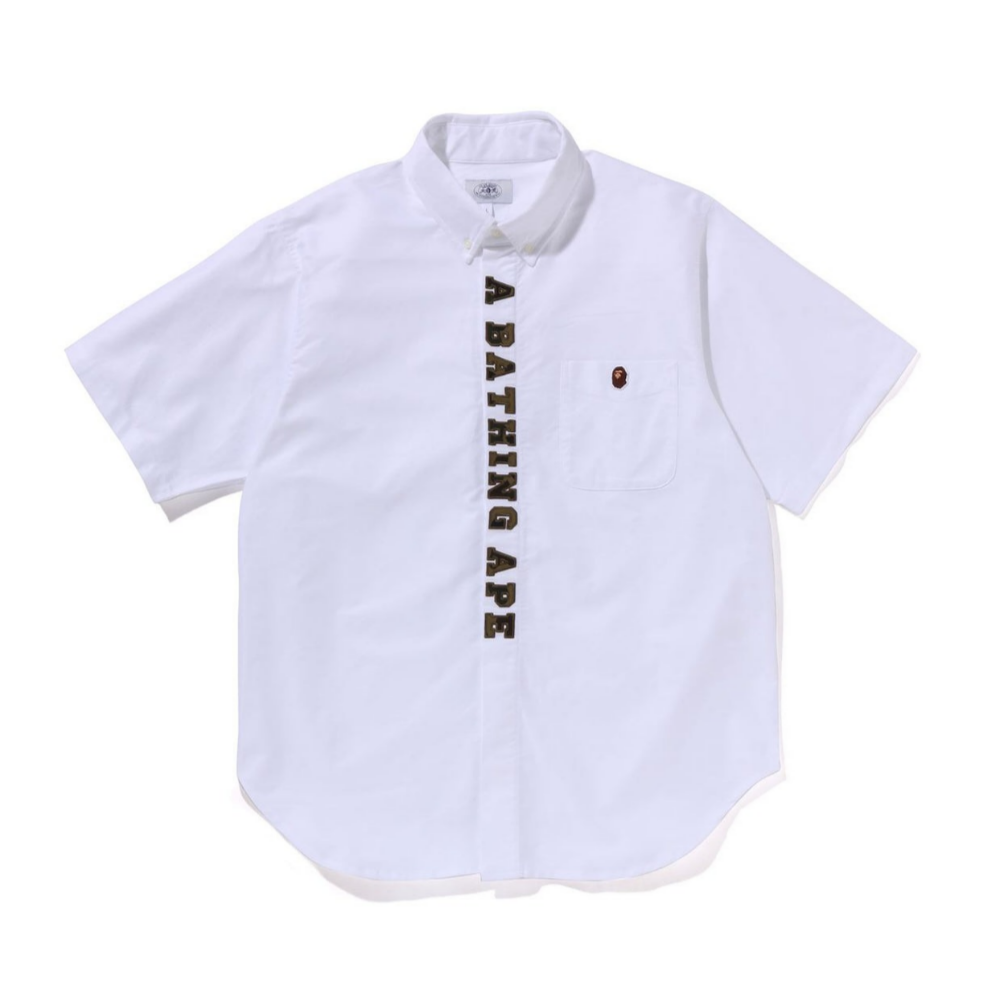 베이프 반팔셔츠 1ST CAMO APPLIQUE OXFORD BD SHIRT 1K25-132-001 - 메인 이미지