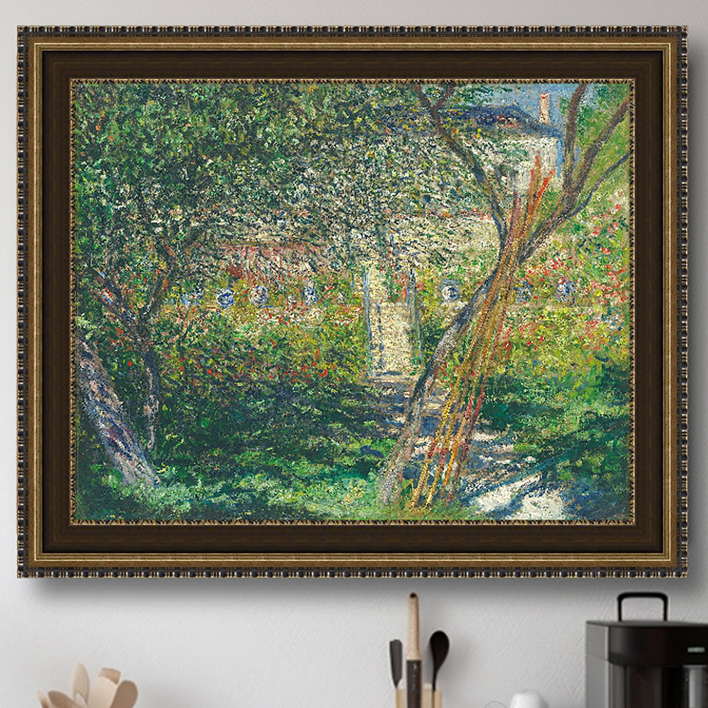 꽃이 만발한 초원 53X41 cm 812 앤티크 실버액자 모네 명화 그림 - 상세 이미지 4