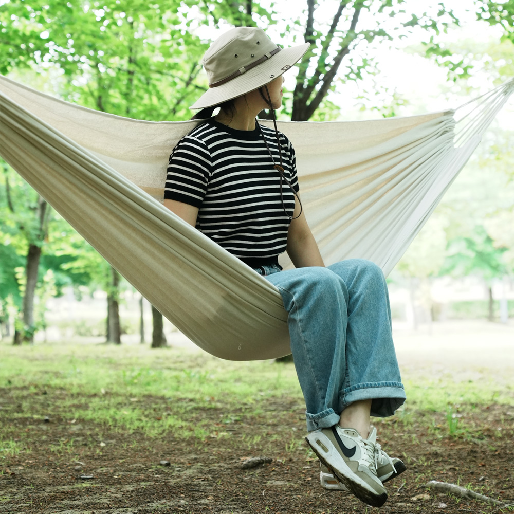 카르닉 아이보리 해먹 캠핑 그네 대형 풀세트