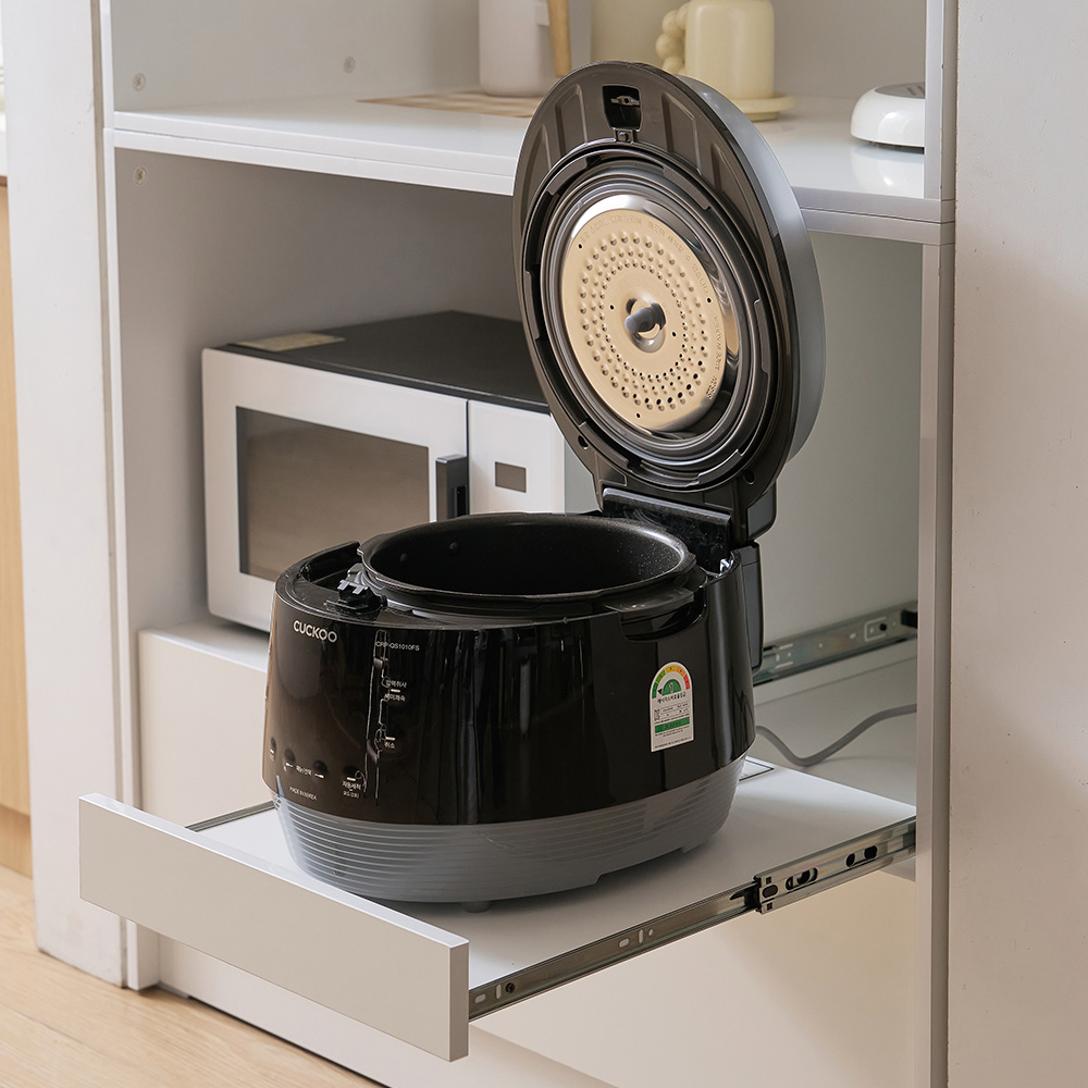 랩소디 1000폭 전자레인지 수납장 냉장고장 홈바