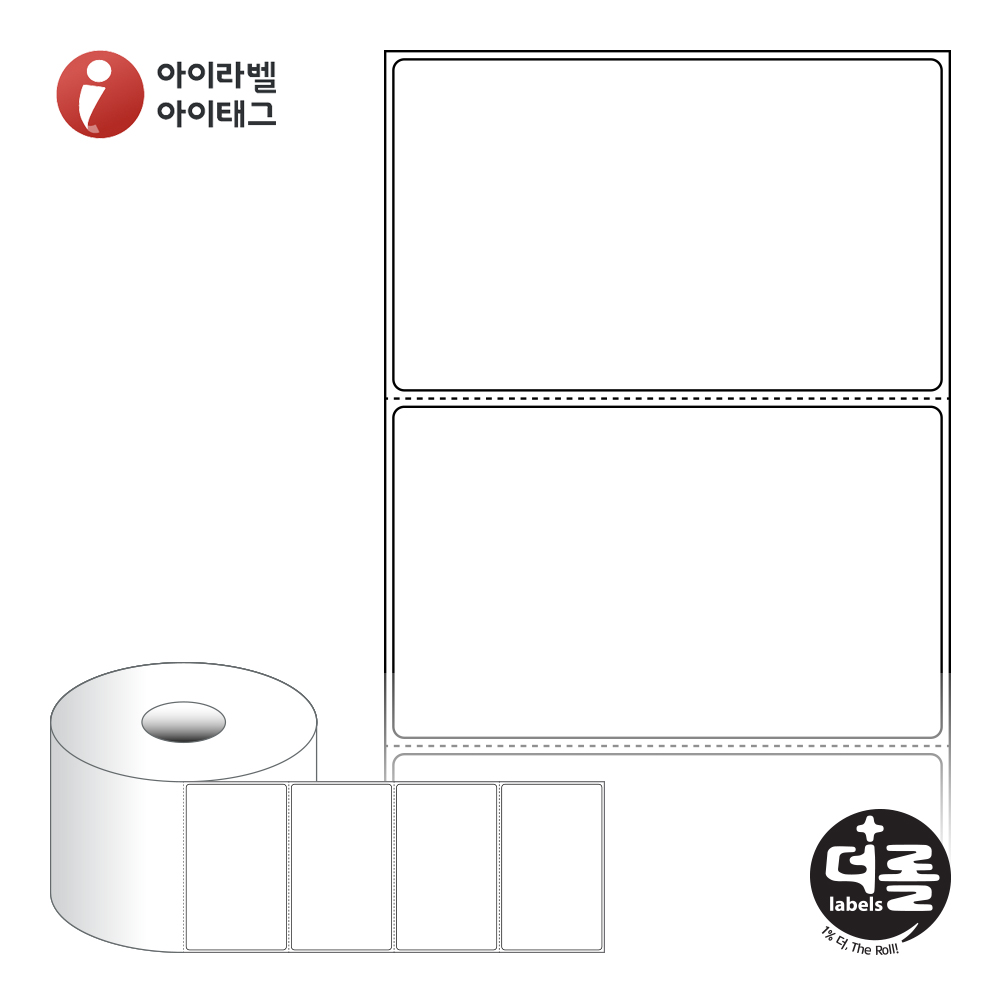 더롤라벨 RS10061DT 바코드 라벨지 100x60.5 흰색 감열지 40지관 1,000라벨 리본 불필요 - 메인 이미지
