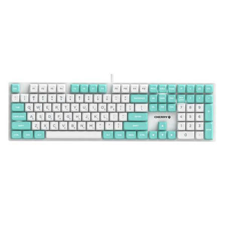 CHERRY KC200 MX2A 기계식 (적축) 게이밍 키보드 (화이트민트)