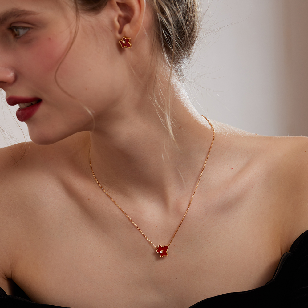 롤라로즈 Ivy 커넬리언 비즈 펜던트 목걸이 LR50039 - 상세 이미지 3