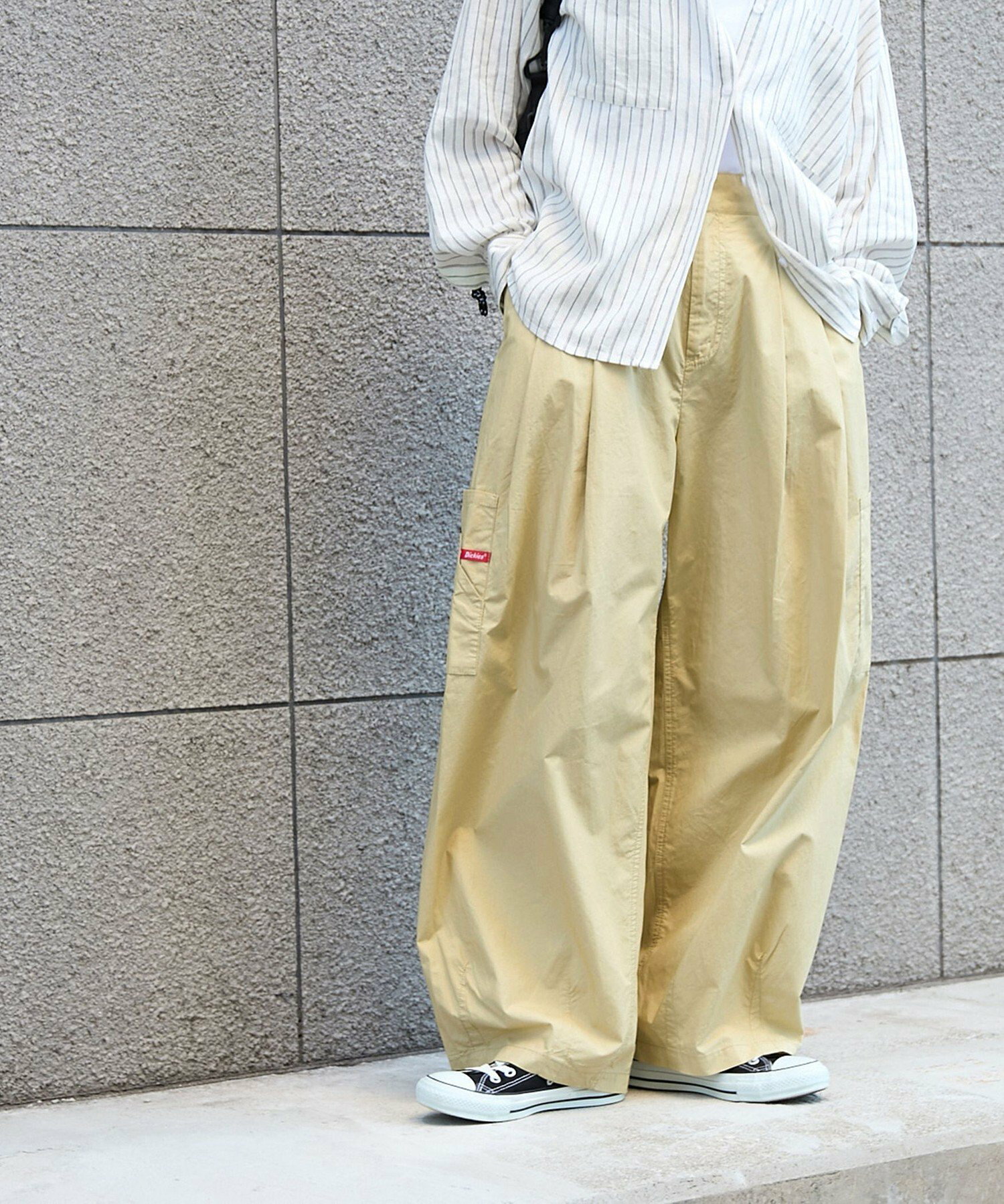 디키즈 Dickies 여성 코튼 덤프 벌룬 카고 팬츠 면바지 76404470298 2컬러 - 상세 이미지 5