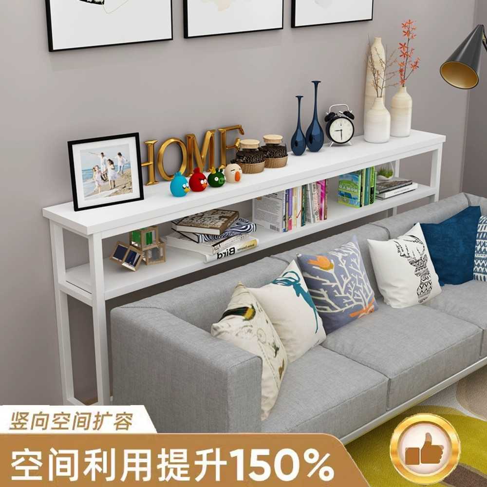 쇼파 뒤 테이블 좁고긴 침대 틈새 사이드 책상 선반 100x15x75 - 상세 이미지 2