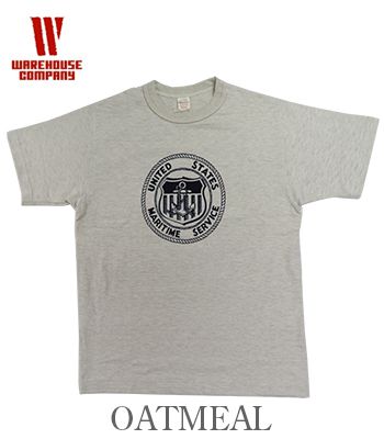 웨어하우스 WARE HOUSE 4601 U.S.MARITIME SERVICE 반팔 티셔츠 - 상세 이미지 3