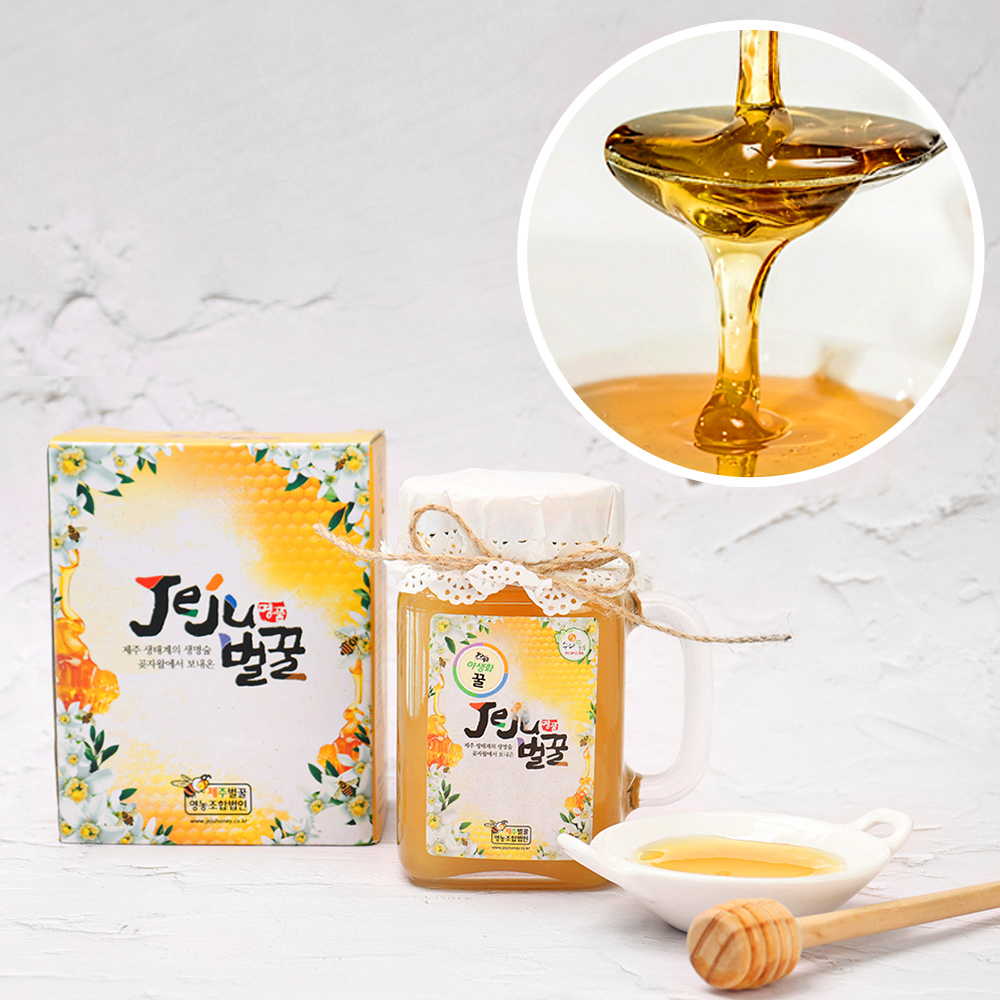 제주벌꿀 100% 천연 야생화 벌꿀 450g