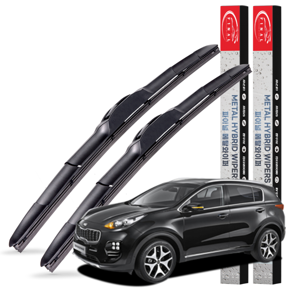 1+1 기아 자동차 스포티지 전차종 메탈 하이브리드 와이퍼 윈도우브러쉬 3S 650+450mm - 상세 이미지 2