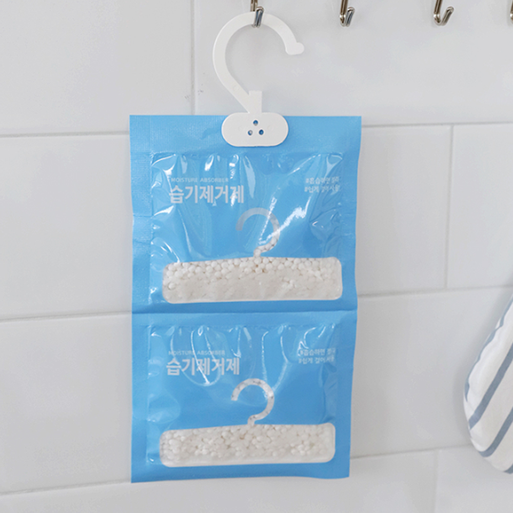 습도낮추는법 옷장 옷걸이용 염화칼슘 제습제 옷걸이형 흡습제