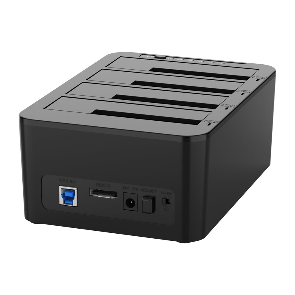 크이원 USB3.0 SSD HDD 하드 도킹스테이션 4베이 하드복사기 - 상세 이미지 4