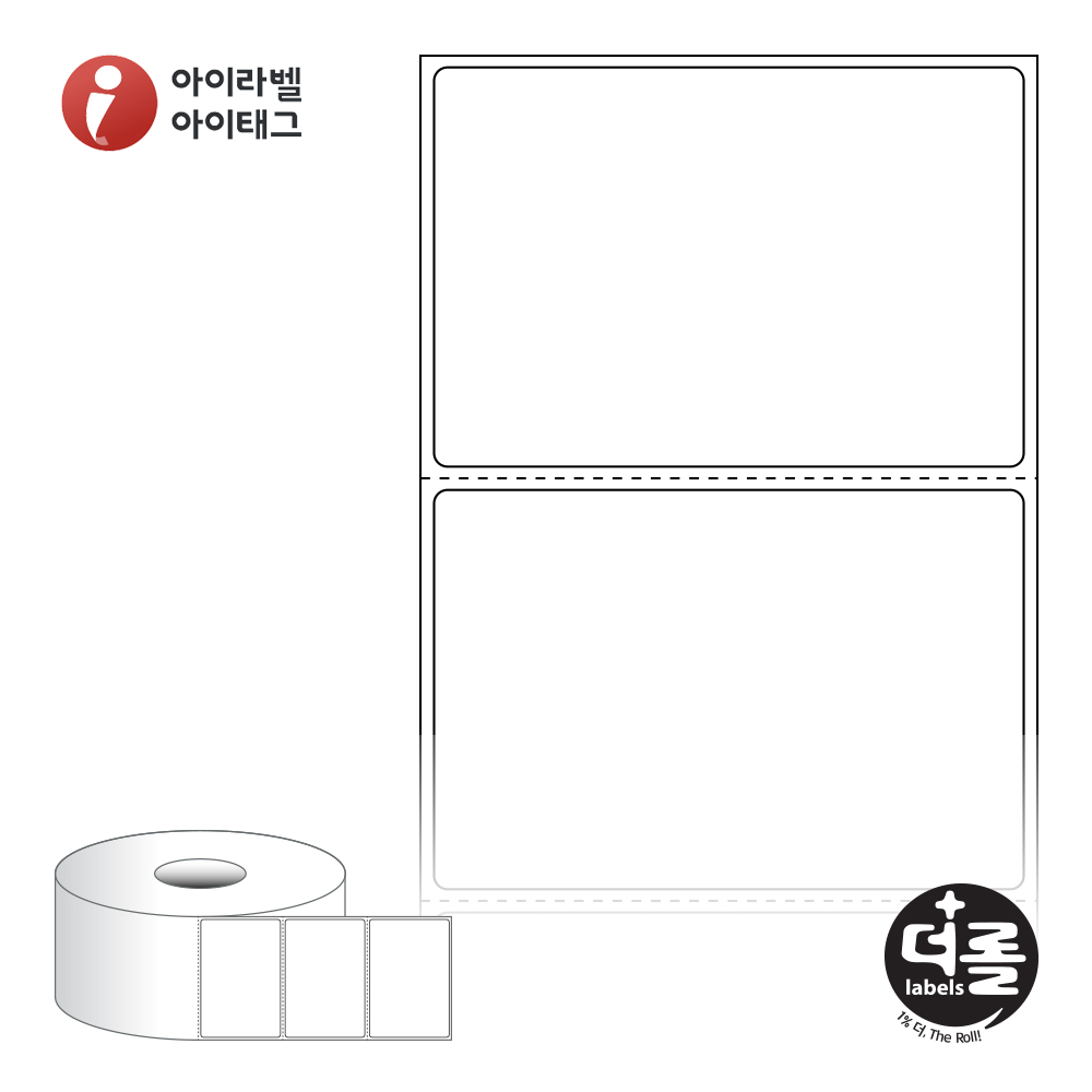 더롤라벨 RS6544DT 바코드 라벨지 65x44 흰색 감열지 40지관 1,500라벨 리본 불필요 - 상품 이미지