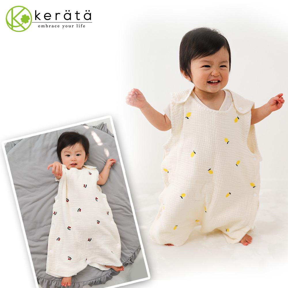 케라타 ibul 사계절용 6중거즈 유아동 수면조끼 아동잠옷 - 상세 이미지 3