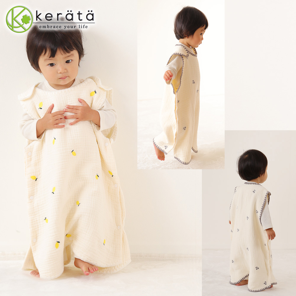 케라타 ibul 사계절용 6중거즈 유아동 수면조끼 아동잠옷 - 상세 이미지 2