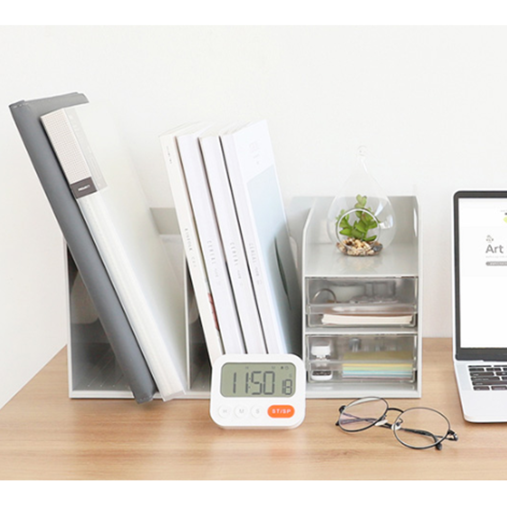 1단책꽂이 책상위 책장 정리선반 사무실 미니서랍장 파일꽂이