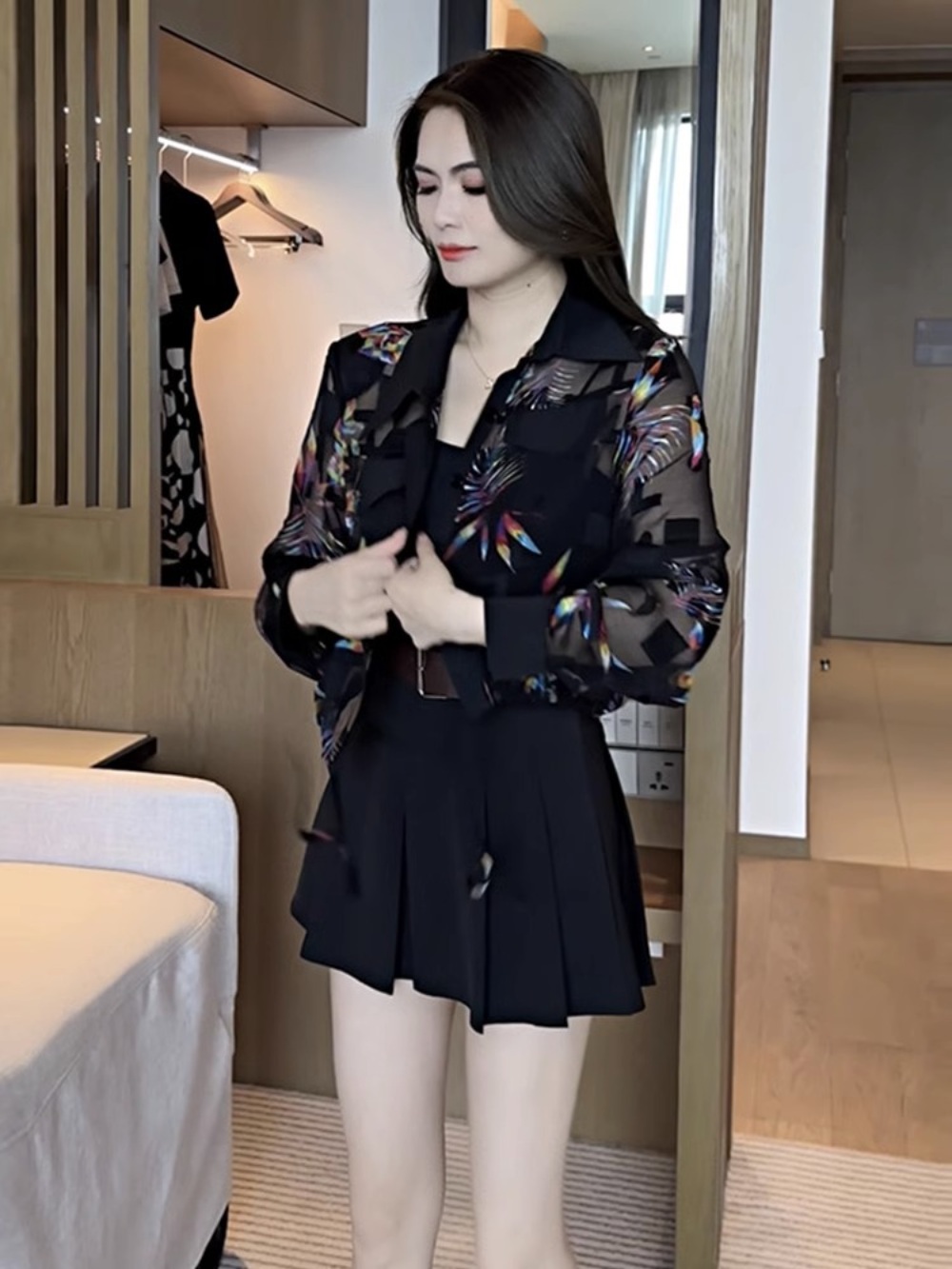 신랑수업 117회 데니안 블라우스 시스루 루즈핏 의상 옷 패션 - 상세 이미지 4