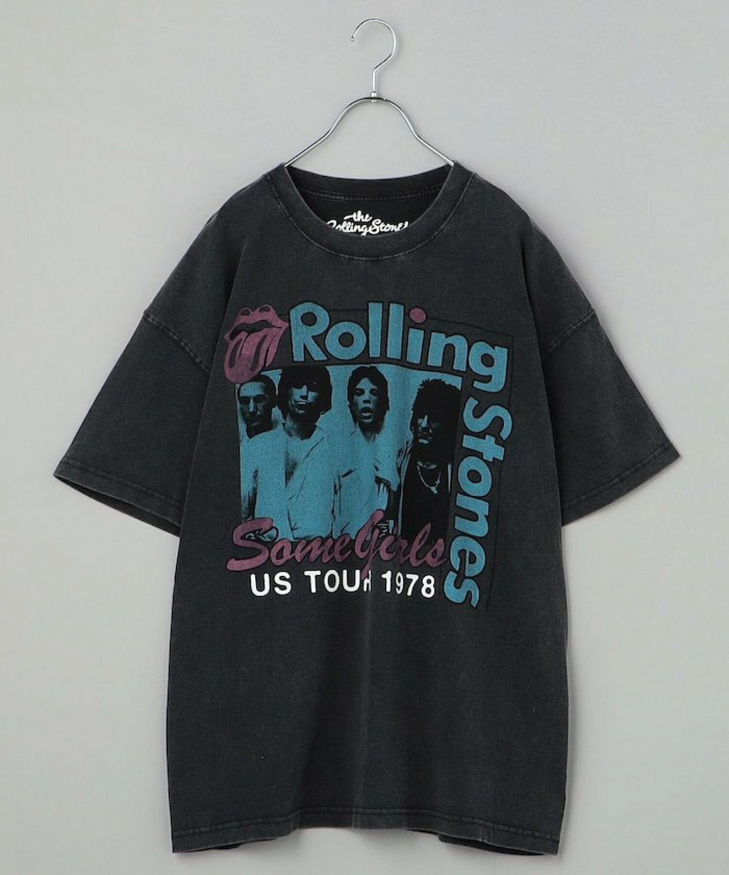 프릭스스토어 x ROLLING STONES TOUR 빅 실루엣 프론트 프린트 크루넥 티셔츠 - 상세 이미지 2