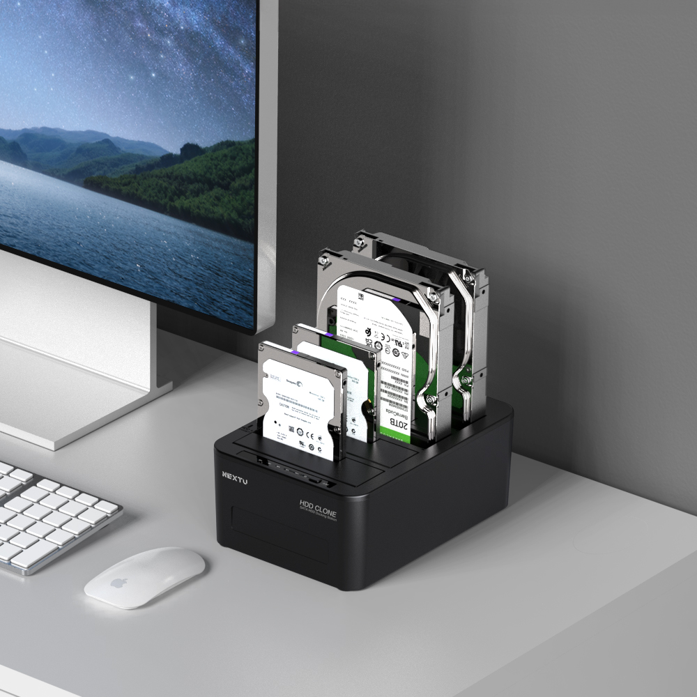 크이원 USB3.0 SSD HDD 하드 도킹스테이션 4베이 하드복사기 - 상세 이미지 2