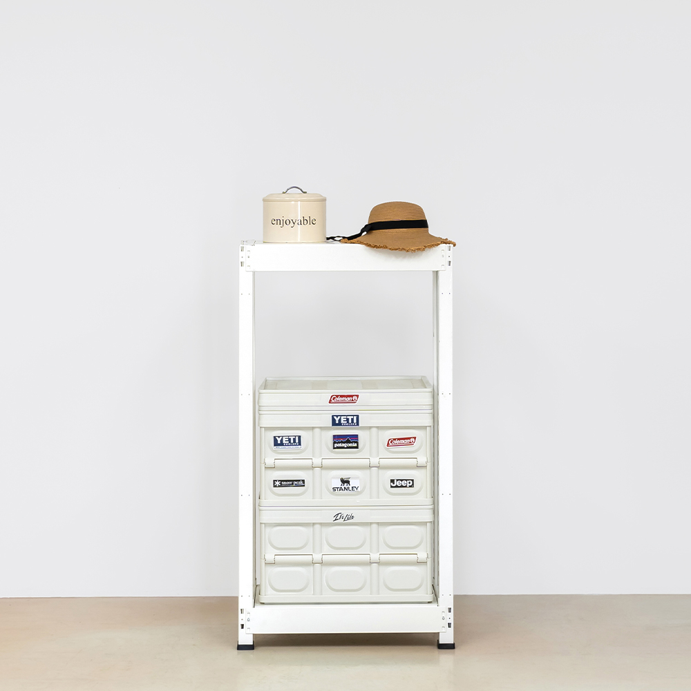 스타크 선반 수납선반 무볼트 조립 팬트리 다용도실 경량렉 600x300x1200 2단