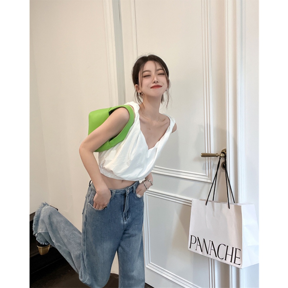푹쉬면 다행이야 송지효 민소매 탑 코튼 패셔너블 의상 옷 패션 - 상세 이미지 2
