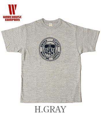 웨어하우스 WARE HOUSE 4601 U.S.MARITIME SERVICE 반팔 티셔츠 - 상세 이미지 5
