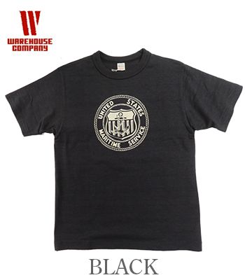 웨어하우스 WARE HOUSE 4601 U.S.MARITIME SERVICE 반팔 티셔츠 - 상세 이미지 4