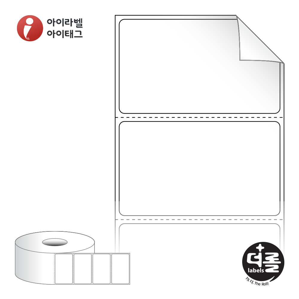 더롤라벨 RS6035RVDT 바코드 라벨지 60x35.1 흰색 시치미 감열지 40지관 1,500라벨 리본 불필요 - 메인 이미지