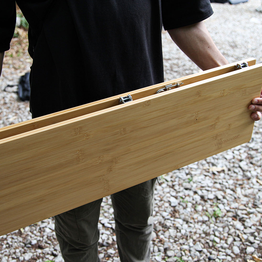 빈슨메시프 원액션테이블 우드 경량 캠핑테이블 접이식 휴대간편 감성테이블