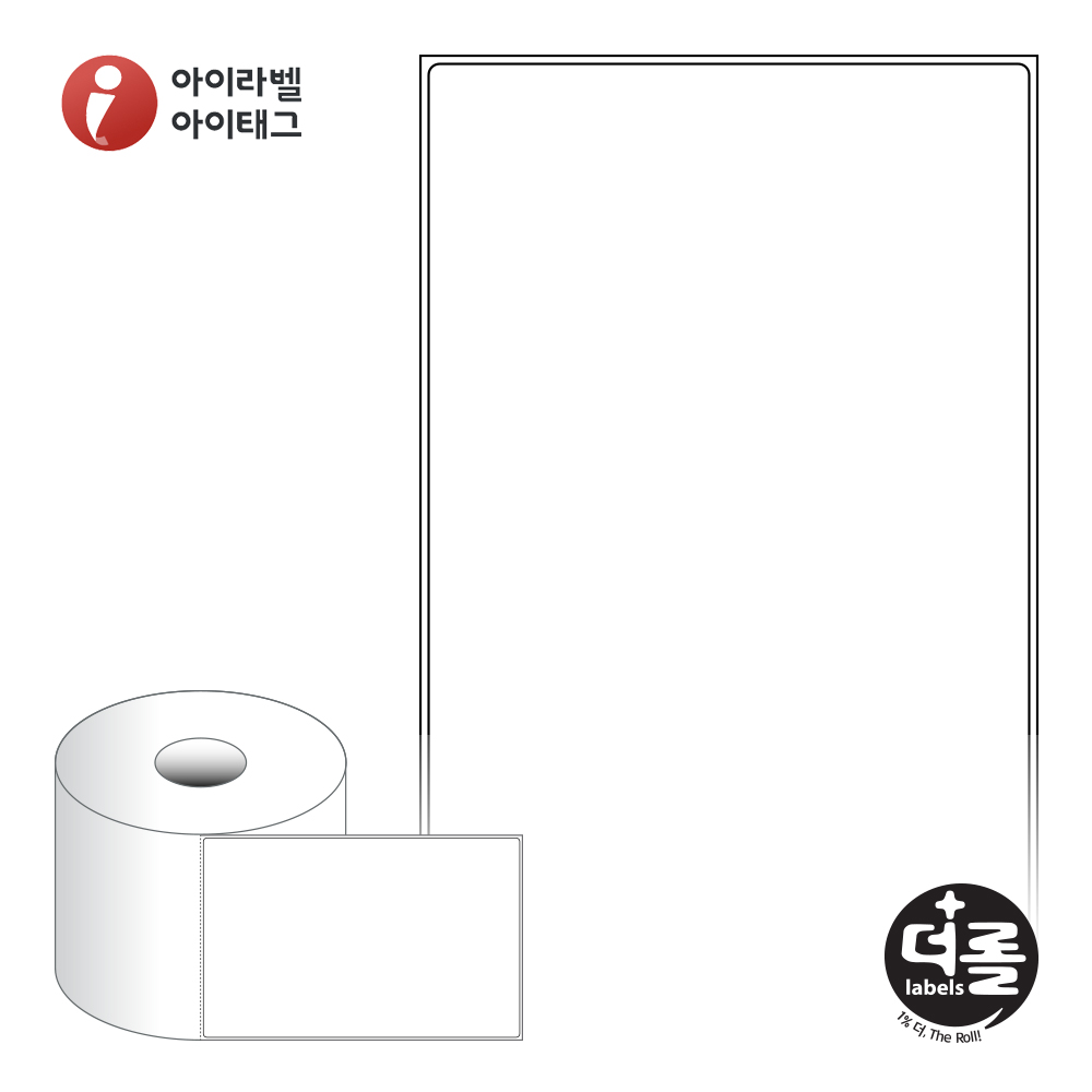더롤라벨 RS110175DT 바코드 라벨지 110x174.8 흰색 감열지 40지관 250라벨 리본 불필요 - 메인 이미지