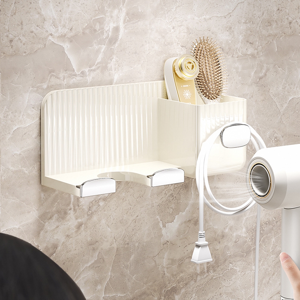 무타공 드라이기 거치대 헤어 드라이어 걸이 드라이 홀더 정리 수납형 - 상세 이미지 3